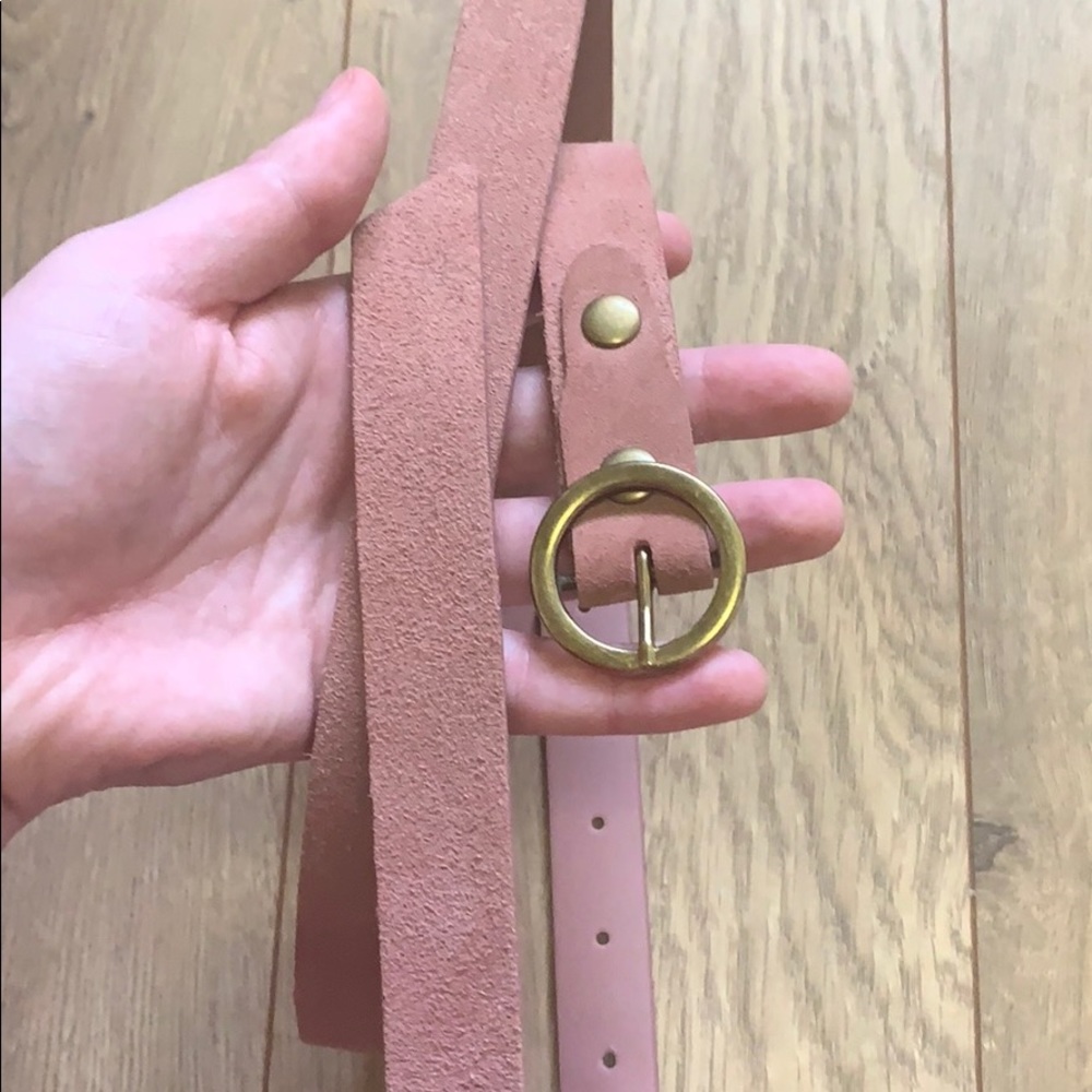 Suede belt